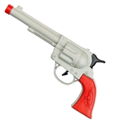 PISTOLA SCERIFFO DI PLASTICA COL.GRIGIO (27771)