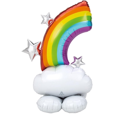 PALLONCINO IN MYLAR AIRLOONZ ARCOBALENO 127CM (4246211)