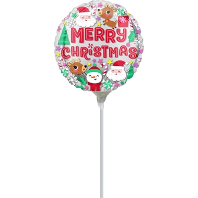 PALLONCINO MINI MYLAR MERRY XMAS 25CM (4207009)