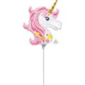 PALLONCINO MINI SHAPE UNICORNO ROSA 25CM (3727502)