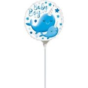 PALLONCINO IN MYLAR MINI SHAPE BABY BOY 25CM (3964909)