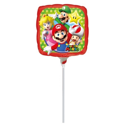 PALLONCINO IN MYLAR MINI SHAPE SUPER MARIO 25CM (3202802)