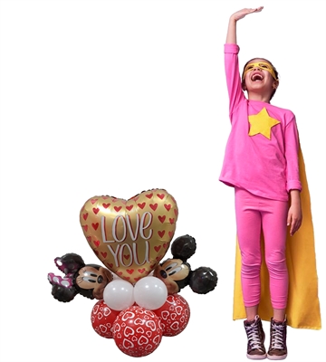 CENTRO TAVOLA MINNIE E TOPOLINO LOVE (COMP 327)