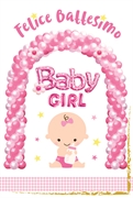 BIGLIETTO AUGURI BATTESIMO BABY GIRL (BT.6698-1)