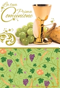 BIGLIETTO AUGURI COMUNIONE VERDE (CO.6766-2)