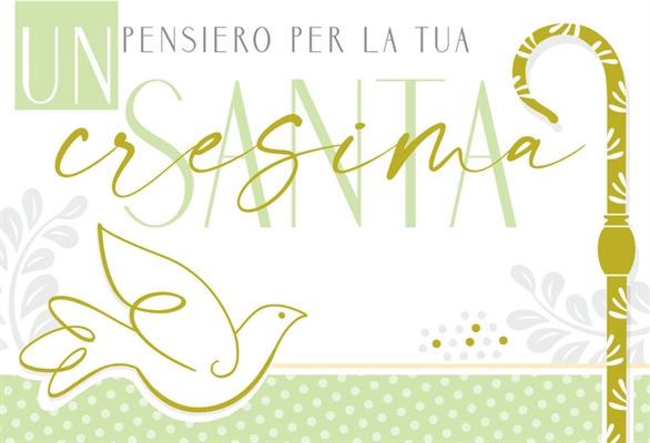 BIGLIETTO AUGURI CRESIMA PORTASOLDI (CR.6817-2)