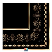 TOVAGLIOLI ROYAL BLACK GOLD 33X33CM 16PZ (76374)