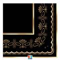 TOVAGLIOLI ROYAL BLACK GOLD 33X33CM 16PZ (76374)