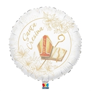 PALLONCINO IN MYLAR SANTA CRESIMA 45CM (22570-42577)