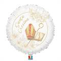 PALLONCINO IN MYLAR SANTA CRESIMA 45CM (22570-42577)