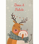 GRAFICA DONA IL NATALE PINGUINO E RENNA (GRA433)