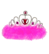 TIARA CON GEMME MARABU FUCSIA (10576-8867P)