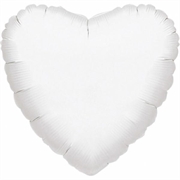 PALLONCINO IN MYLAR CUORE BIANCO 45CM (1059501)