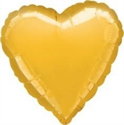 PALLONCINO IN MYLAR CUORE ORO 45CM (10697-1058501)