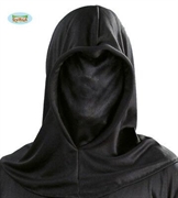 MASCHERA CAPPUCCIO MORTE MISTERO NERO HORROR (12965-2950)