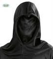 MASCHERA CAPPUCCIO MORTE MISTERO NERO HORROR (12965-2950)