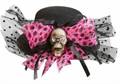 CAPPELLO MINI CILINDRO DONNA TESCHIO NERO (13006-9393C)