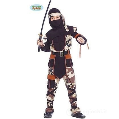 COSTUME BAMBINO NINJA MILITARE TAGLIA 7-9 ANNI (13085-81452)