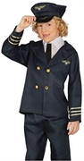 COSTUME DA PILOTA AEREO GRANDE QUALITA TAGLIA 7-9 ANNI (13129-81382)