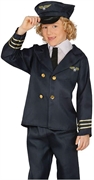 COSTUME DA PILOTA AEREO GRANDE QUALITA TAGLIA 10-12 ANNI (13130-81383)