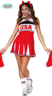 COSTUME DONNA CHEERLEADER TAGLIA UNICA (13141-80597)