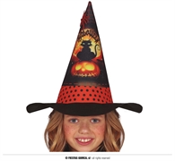 CAPPELLO DA STREGA BAMBINA ARANCIONE (13801)