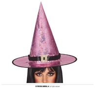CAPPELLO DA STREGA IRIDESCENTE ROSA (13803)