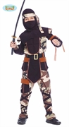 COSTUME BAMBINO NINJA MILITARE TAGLIA 5-6 ANNI (14087-81451)