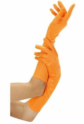 GUANTI LUNGHI FLUO NEON ARANCIO (14208-9501A)