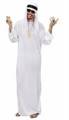 COSTUME UOMO SCEICCO BIANCO TUNICA E CAPPELLO TAGLIA M (15076-75962)