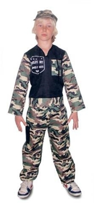 COSTUME BAMBINO MILITARE TAGLIA M 6-8 ANNI (15152-21875)