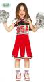 COSTUME DA CHEERLEADER BIMBA TAGLIA 7-9 ANNI (15242-82791)