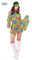 COSTUME HIPPIE CON FIORI ADULTO DONNA TAGLIA UNICA (15320-80638)