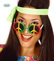 OCCHIALI HIPPIE MULTICOLORE PEACE AND LOVE (15330-18224)