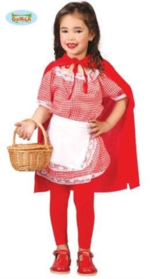 COSTUME BAMBINA CAPPUCCETTO ROSSO TAGLIA 110CM (15453-81205)