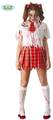 COSTUME DONNA COLLEGIALE ZOMBIE INSANGUINATA TAGLIA UNICA (15676-80484)
