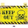 DECORAZIONE MILITARE KEEP OUT SCHELETRO 50X36CM (16198-23665)