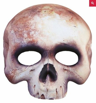 MASCHERA SCHELETRO SENZA MENTO MEZZA FACCIA (16324-05700)