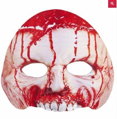 MASCHERA S/MENTO MEZZO VISO PSYCHO INSANGUINATA (16346-05702)