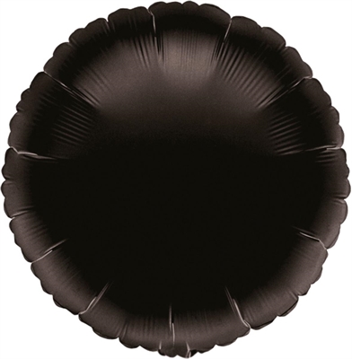 PALLONCINO IN MYLAR TONDO NERO 45CM (16415-0068101)