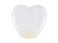 LANTERNA VOLANTE CUORE BIANCA 37X93X95CM (16543-LAMP3T-KAR)