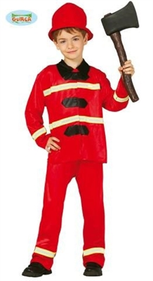 COSTUME DA POMPIERE BIMBO TAGLIA 5-6 ANNI (17604-85589)
