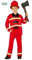 COSTUME DA POMPIERE BIMBO TAGLIA 5-6 ANNI (17604-85589)