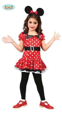 COSTUME DA MINNIE TOPOLINA BIMBA TAGLIA 5-6 ANNI (17618-81199)