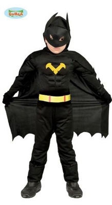 COSTUME BAMBINO BATMAN SUPEREROE TAGLIA 5-6 ANNI (17620-82710)