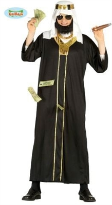COSTUME UOMO ARABO TUNICA E TURBANTE TAGLIA UNICA (17633-80830)