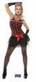 COSTUME MOULIN ROUGE ROSSO E NERO DONNA TAGLIA L-XL (17965-21948)