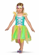 COSTUME BIMBA FATINA MULTICOLOR C/CORONCINA TAGLIA S (17982-21851)