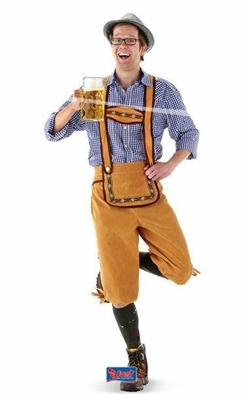 COSTUME UOMO TIROLESE CON BRETELLE TAGLIA XL/XXL (18002-61456)