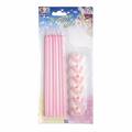 CANDELINE STELO ROSA 20CM 6PZ (18075-CC02/601)